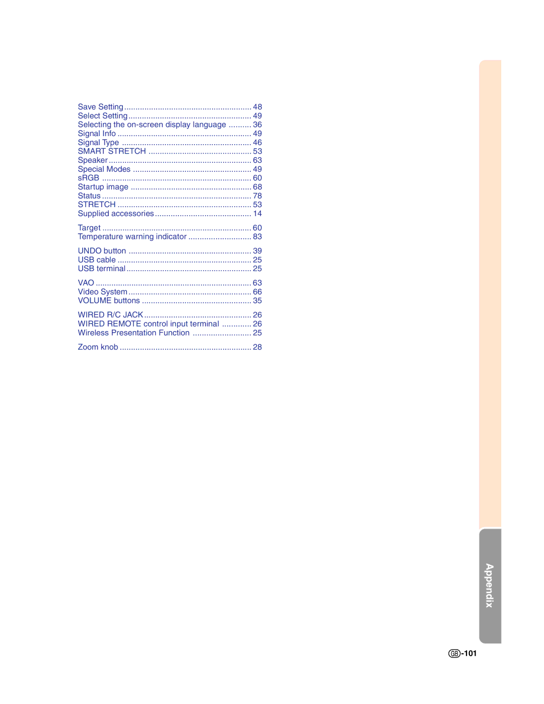 Sharp XG-C50X operation manual Stretch, 101 