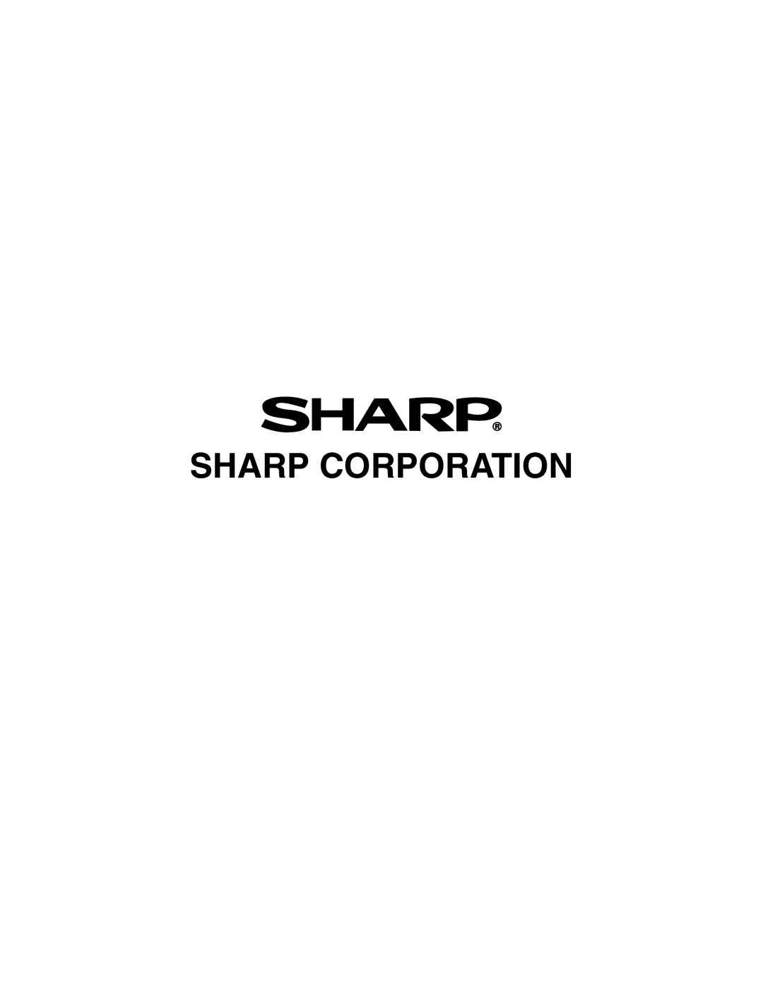 Sharp XG-C50X operation manual Sharp Corporation 