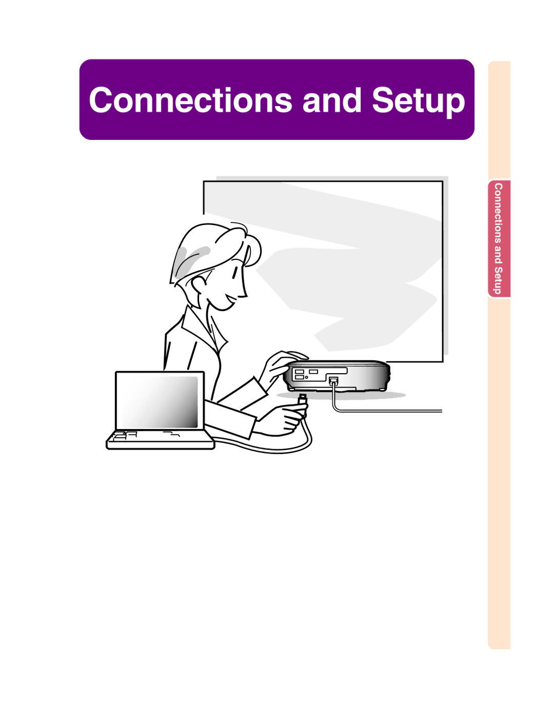 Sharp XG-C50X operation manual Connections and Setup 