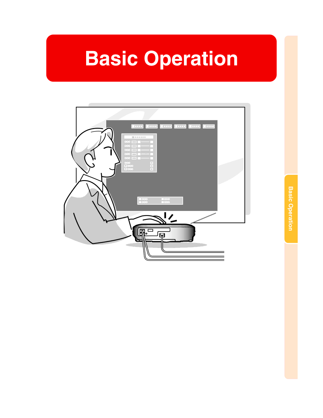 Sharp XG-C50X operation manual Basic Operation 