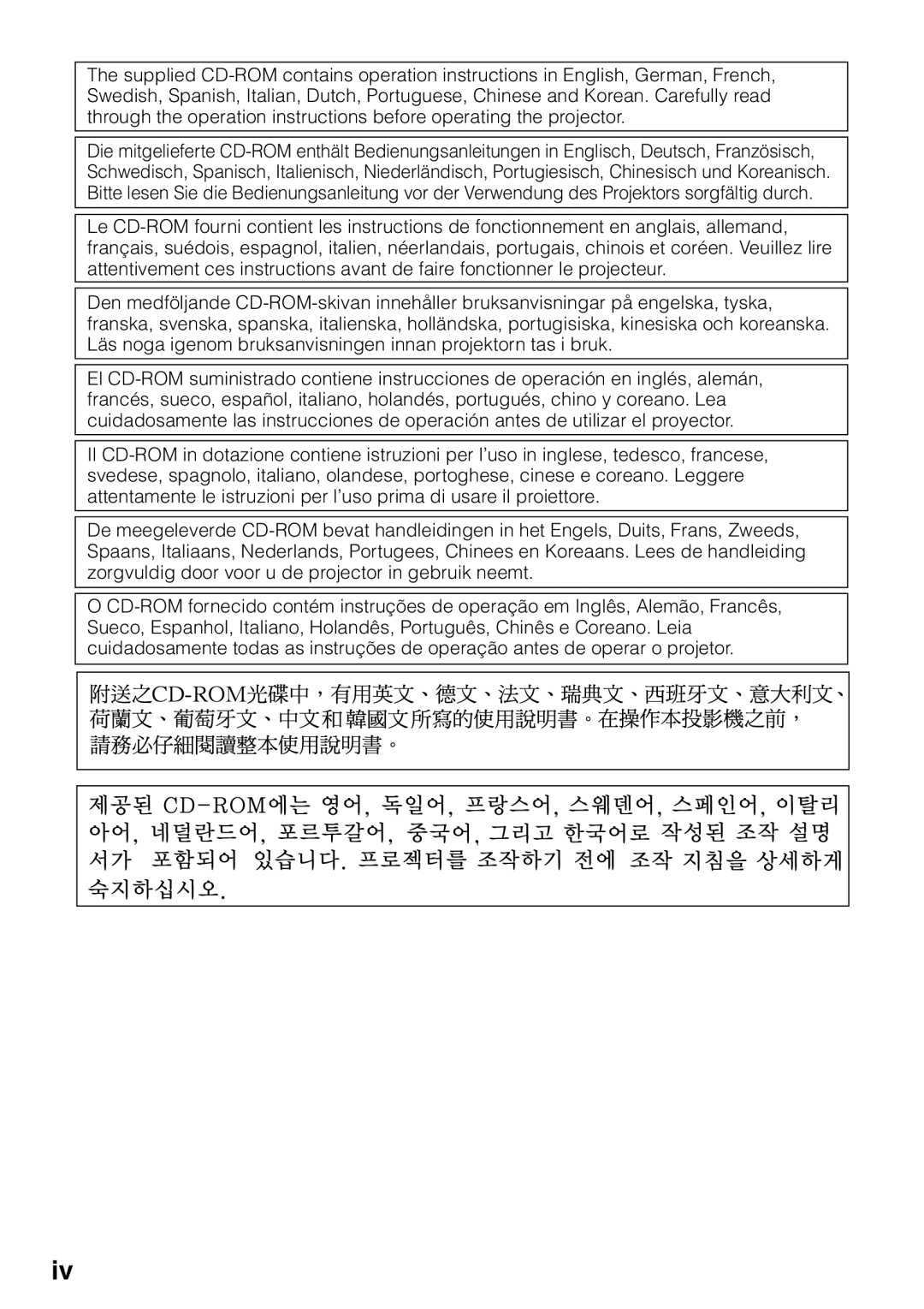 Sharp XG-F260X, XG-F210X operation manual 