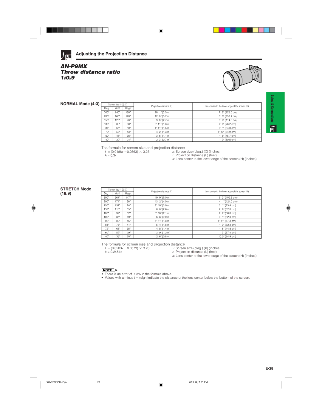 Sharp XG-P25X operation manual AN-P9MX 