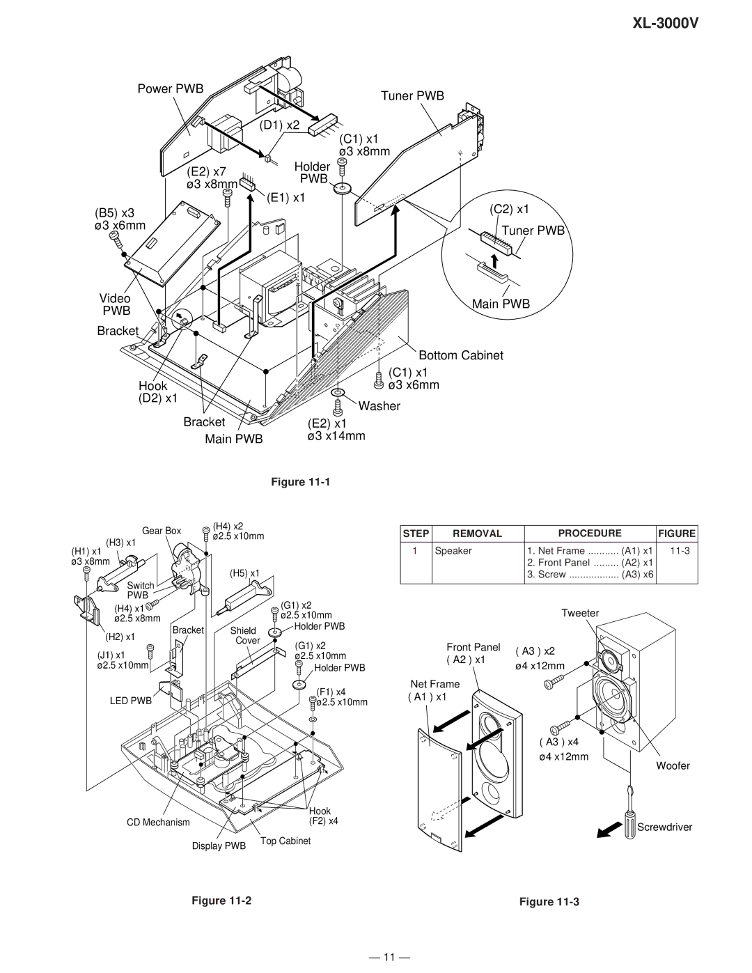 Sharp XL-3000V service manual Pwb 