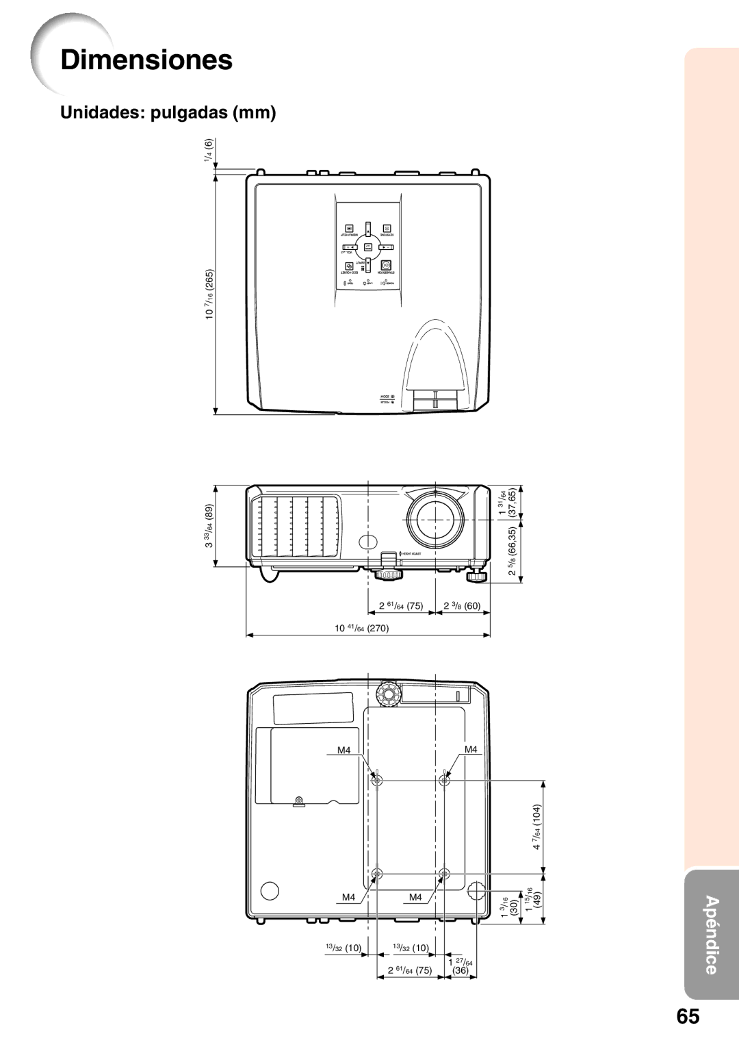 Sharp XR-30S, XR-30X manual Dimensiones 