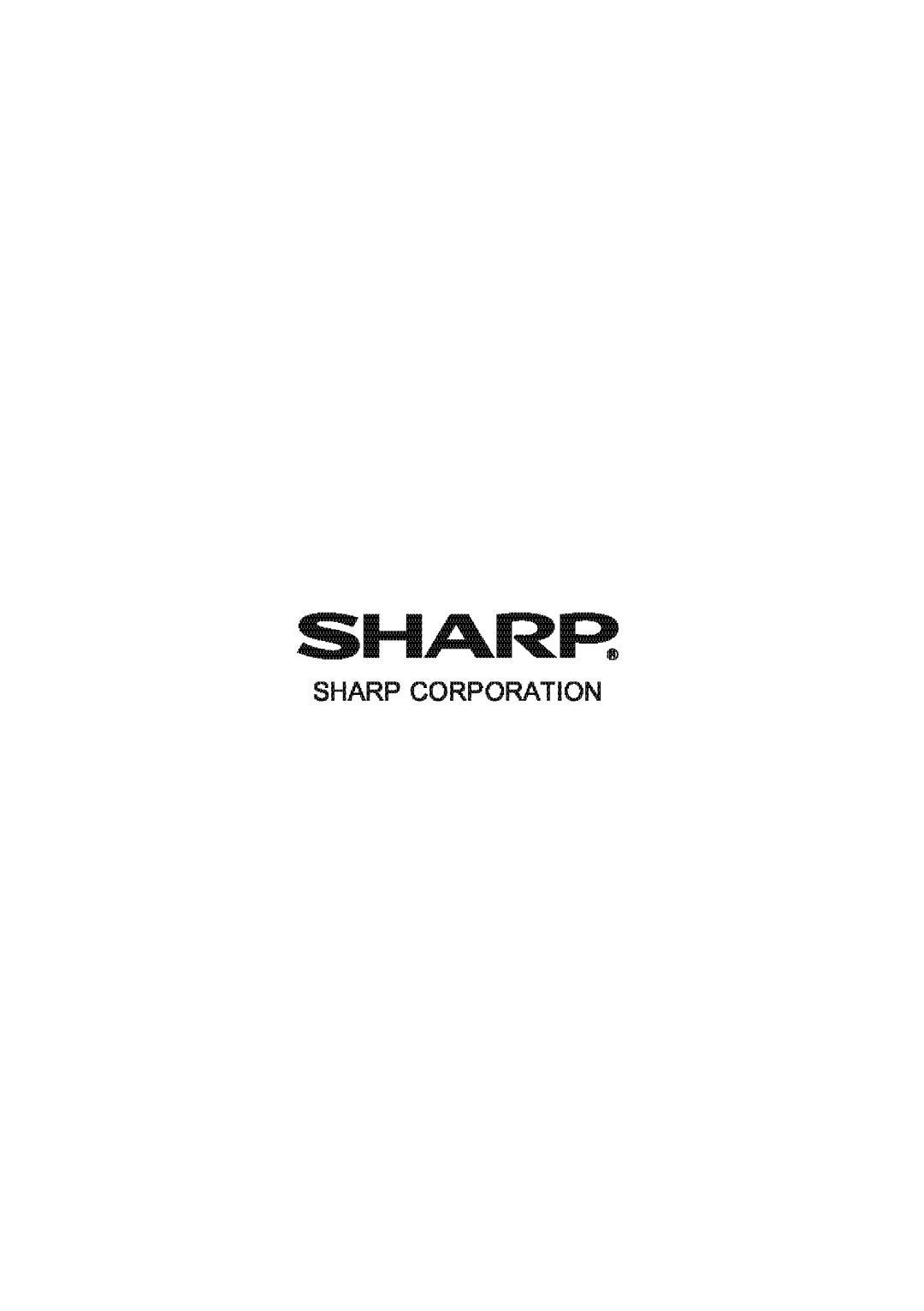 Sharp XR-50S, XR-55X appendix Shar~, Sharp Corporation 