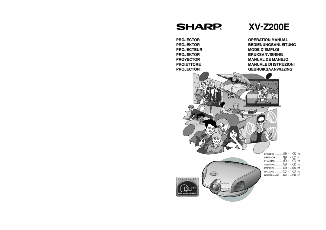 Sharp XV-Z200E operation manual 