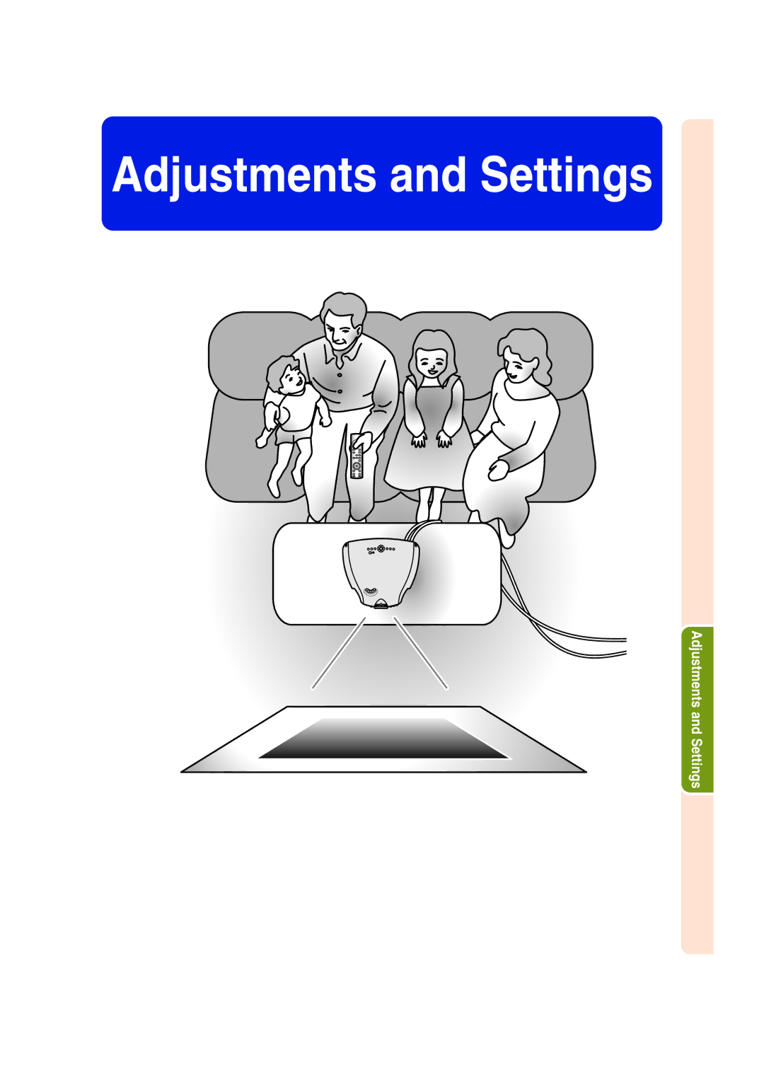 Sharp XV-Z200E operation manual Adjustments and Settings 