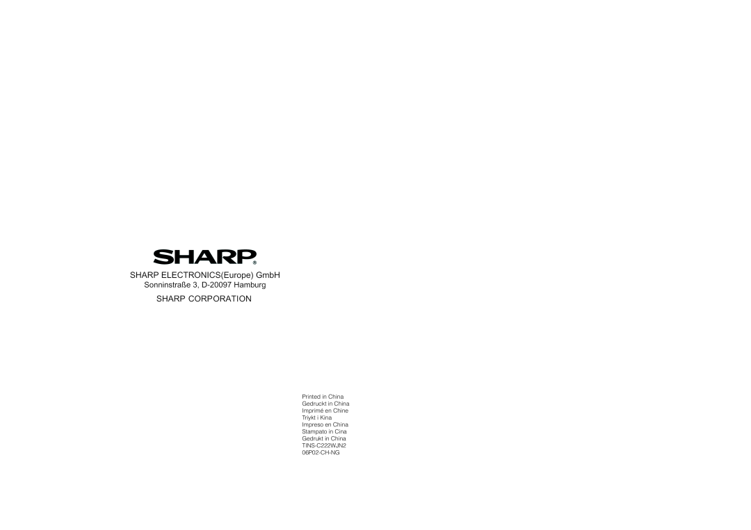 Sharp XV-Z3000 manual 