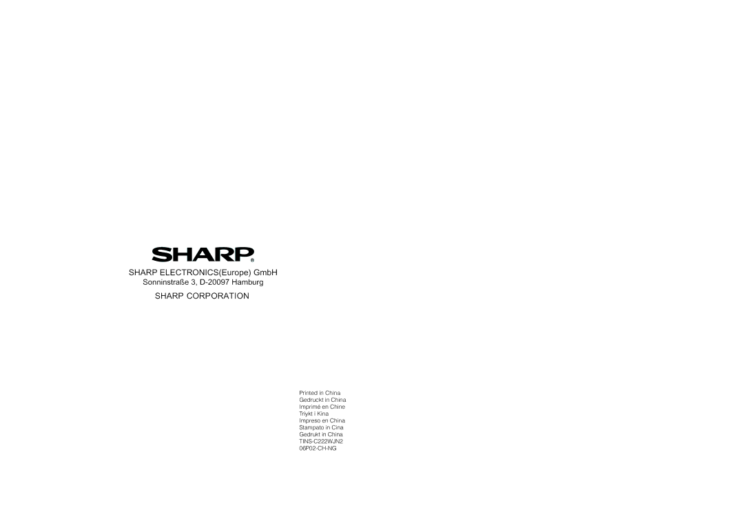 Sharp XV-Z3000 operation manual 