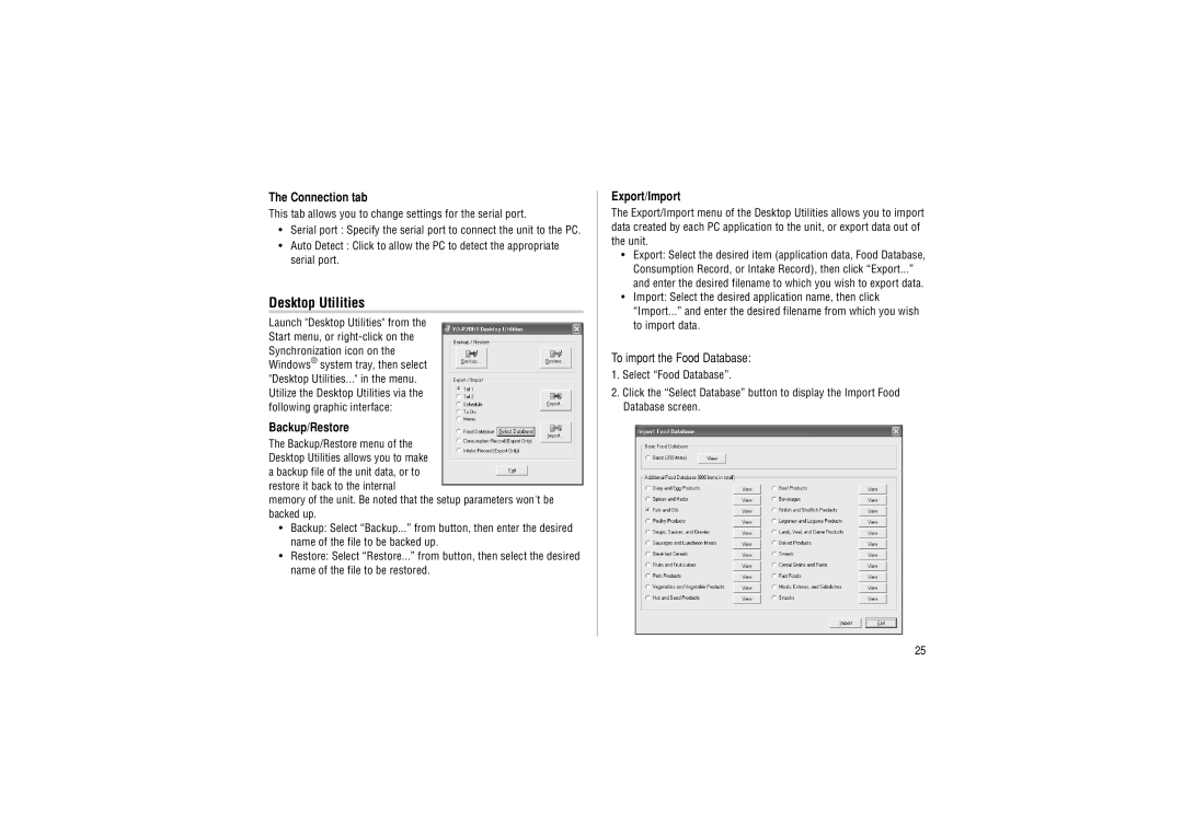 Sharp YO-P20hII operation manual Desktop Utilities, This tab allows you to change settings for the serial port 