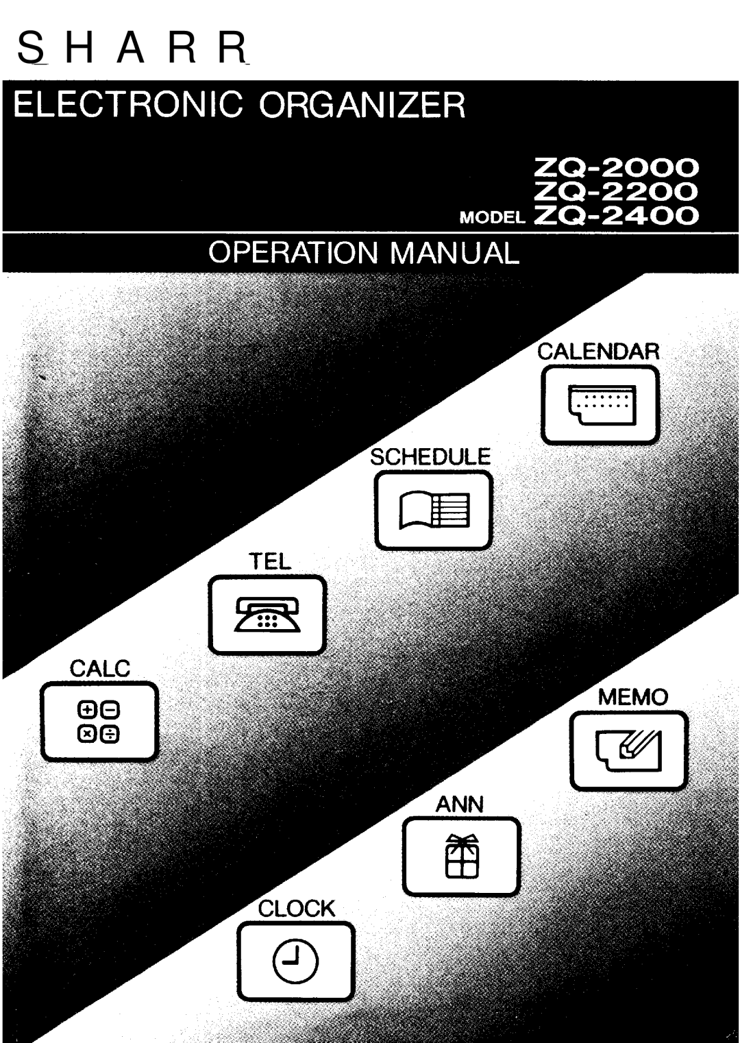 Sharp ZQ-2400, ZQ-2200, ZQ-2000 manual A R R 