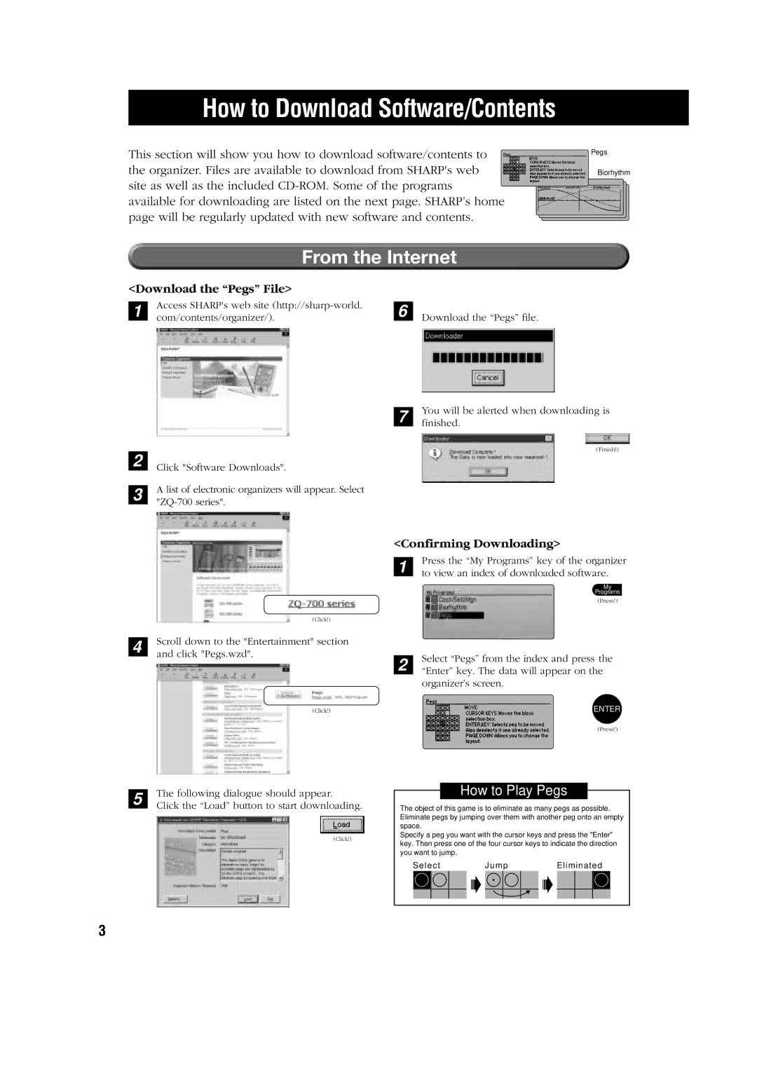 Sharp ZQ-700 SERIES manual How to Download Software/Contents 