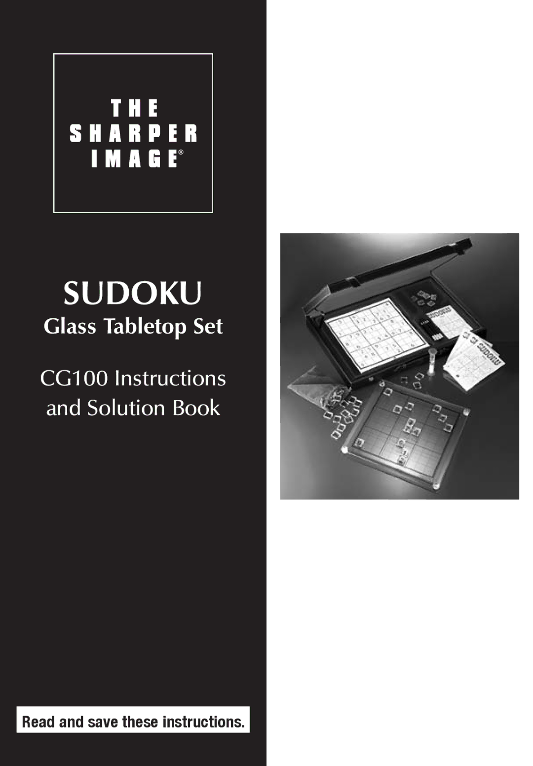 Sharper Image CG100 manual Sudoku 