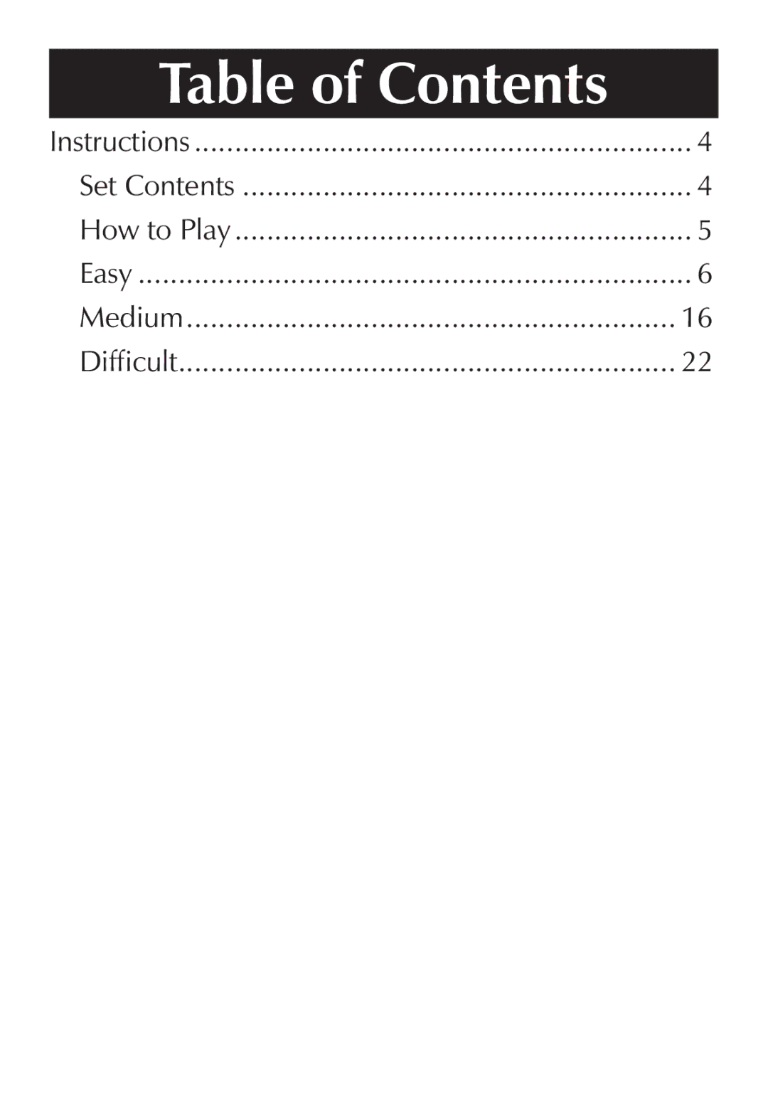 Sharper Image CG100 manual Table of Contents 