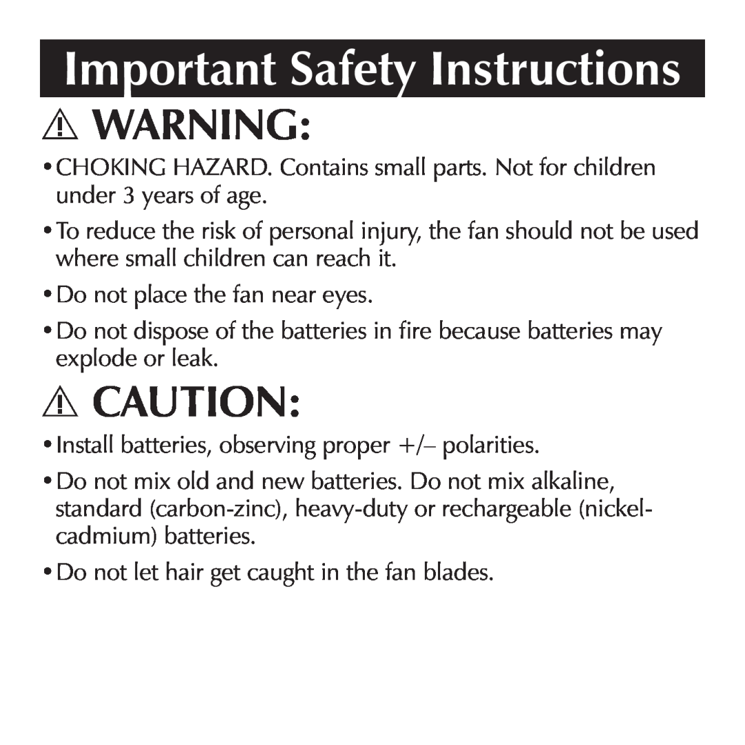 Sharper Image OC910 important safety instructions Important Safety Instructions 