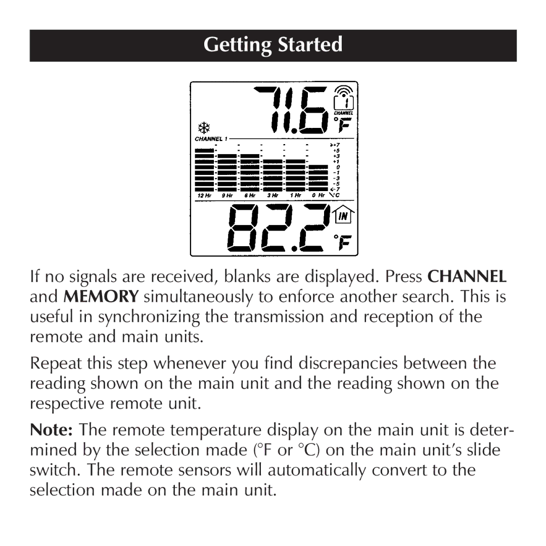 Sharper Image OQ234 manual Getting Started 