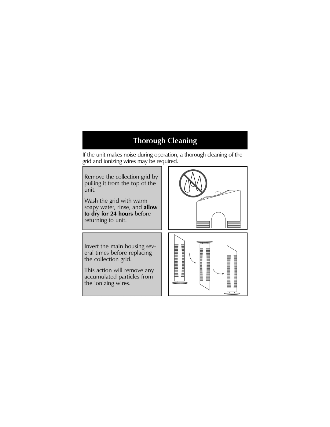 Sharper Image SI637, SI697 manual Thorough Cleaning 