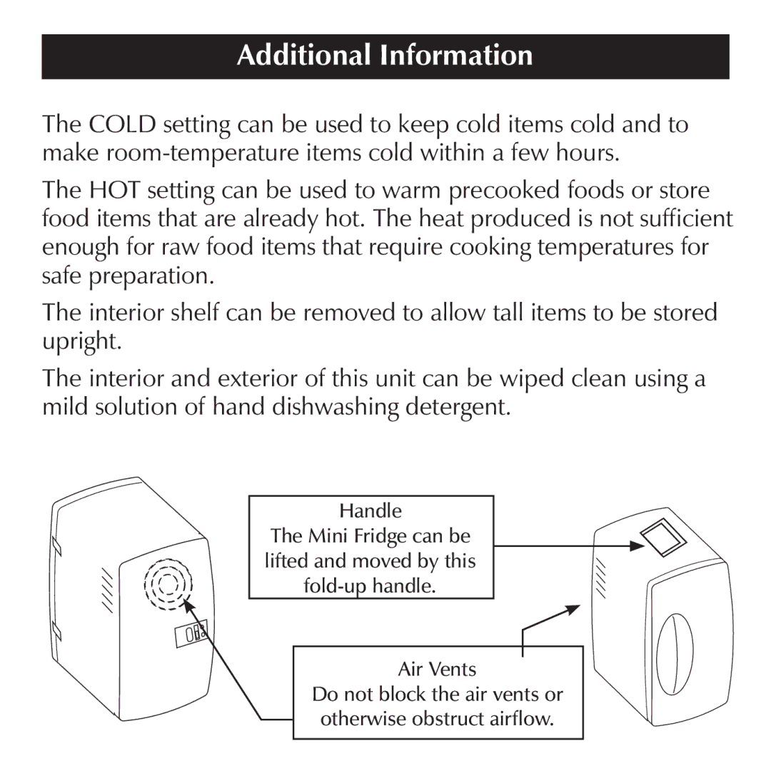 Sharper Image SI714 manual Additional Information 