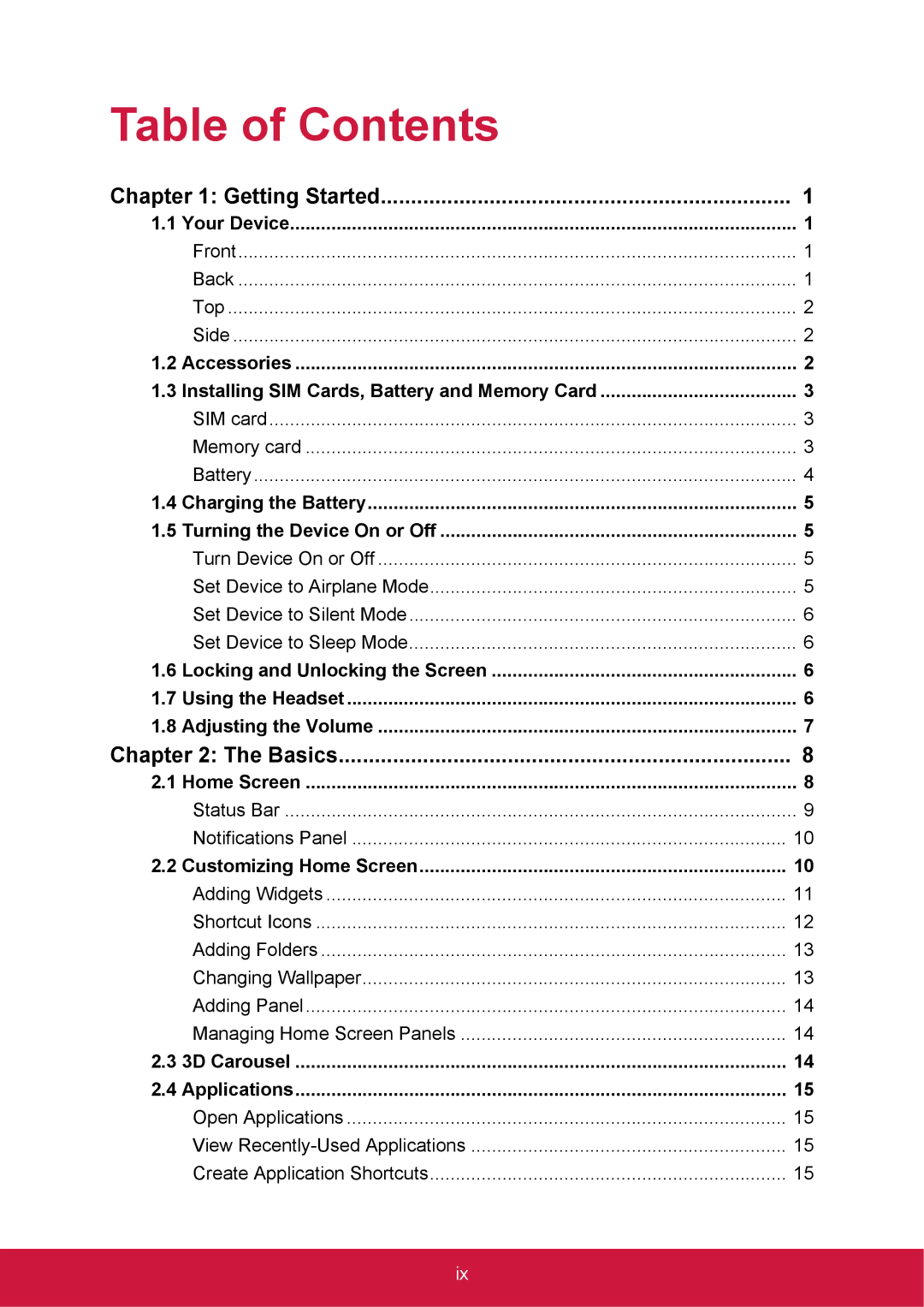 ShelterLogic VS14032 manual Table of Contents 