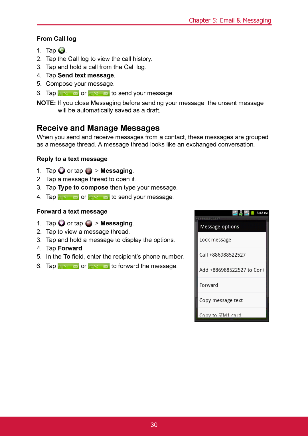 ShelterLogic VS14032 manual Receive and Manage Messages 