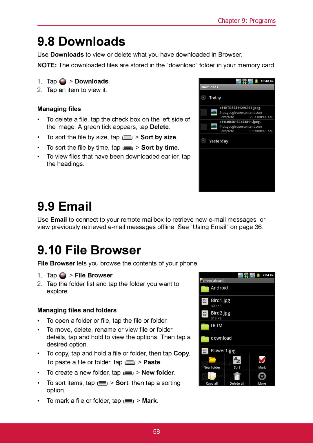 ShelterLogic VS14032 manual Downloads, File Browser 