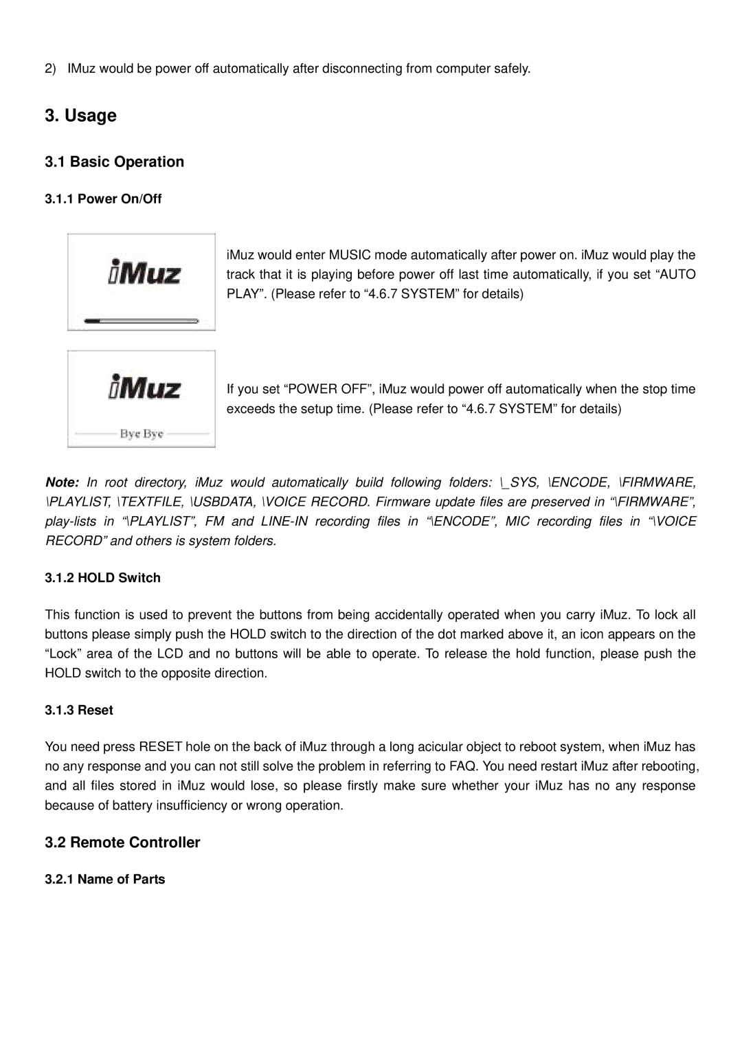 Shenzhen High Power Tech C700 user manual Basic Operation, Remote Controller 