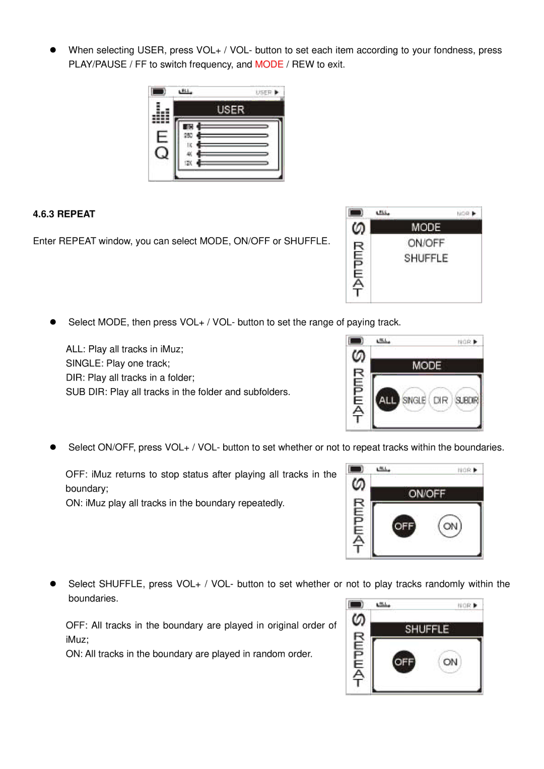 Shenzhen High Power Tech C700 user manual Repeat 