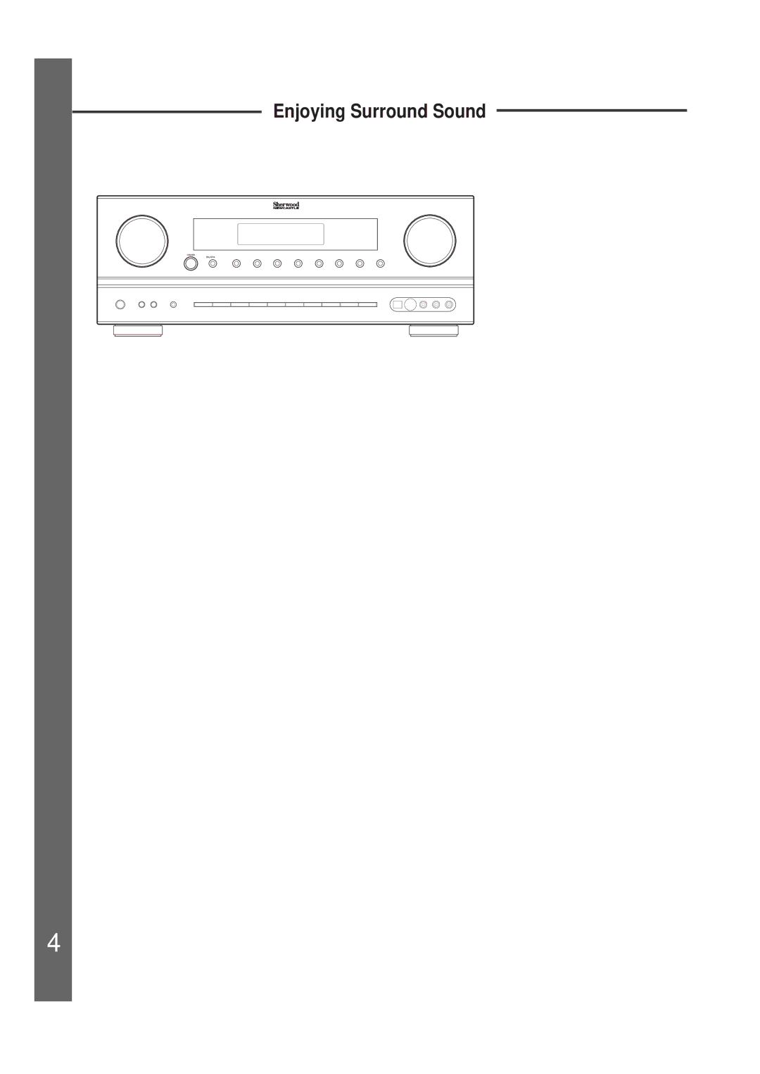 Sherwood 5227-00000-041-0S quick start Enjoying Surround Sound 