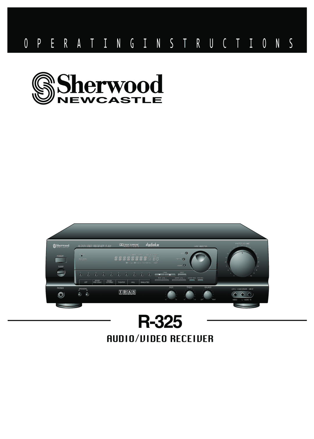 Sherwood R-325 operating instructions 