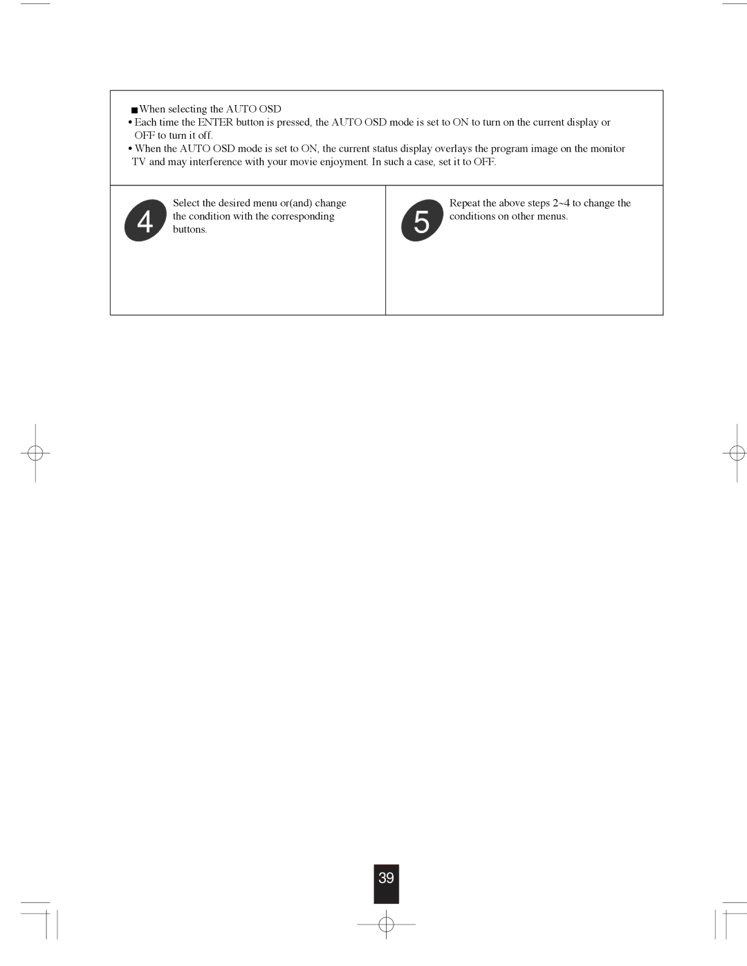 Sherwood R-765 manual Conditions on other menus 