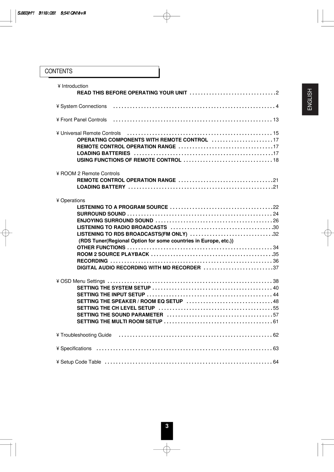 Sherwood R-772 manuel dutilisation Contents 