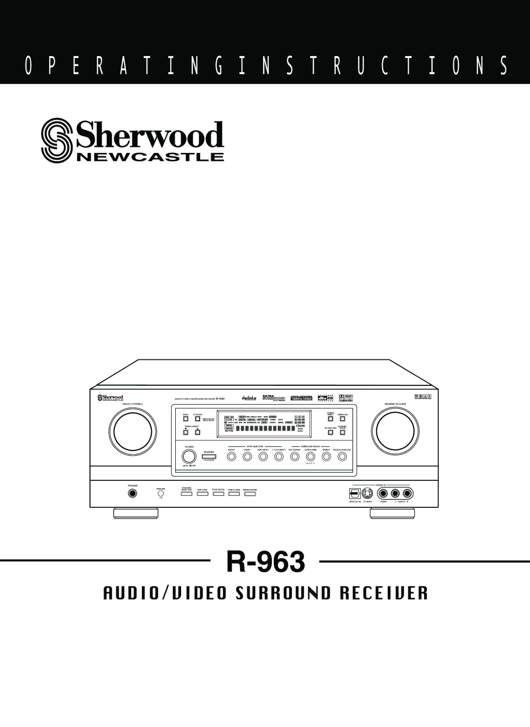 Sherwood R-963 manual 