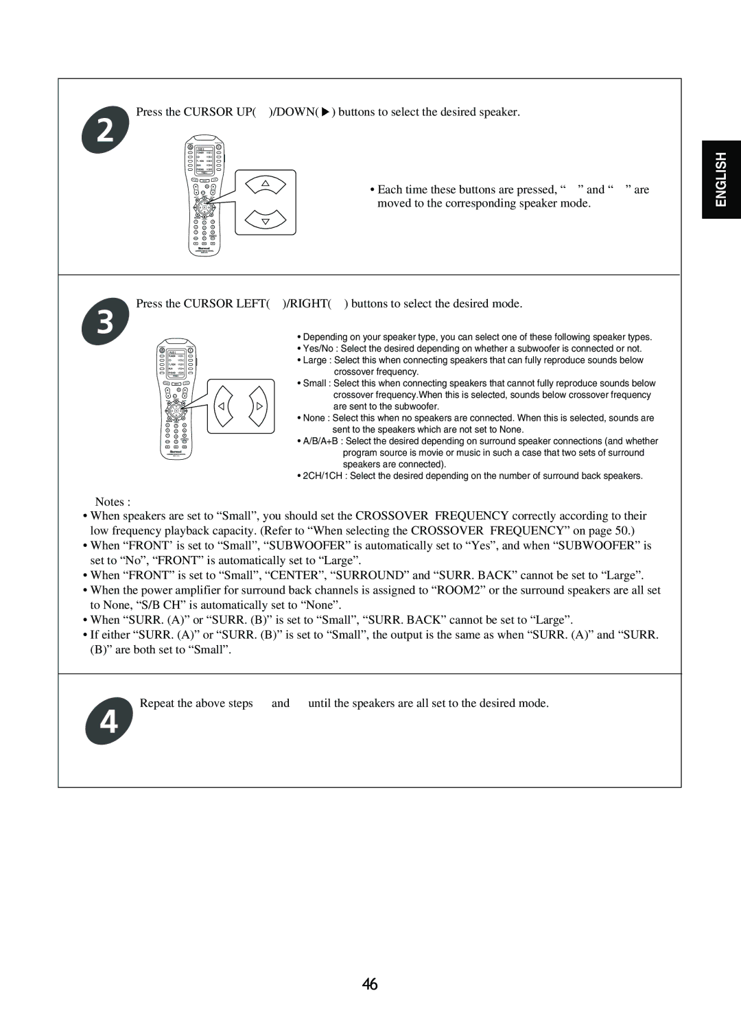 Sherwood R-965 manual Each time these buttons are pressed, and are 