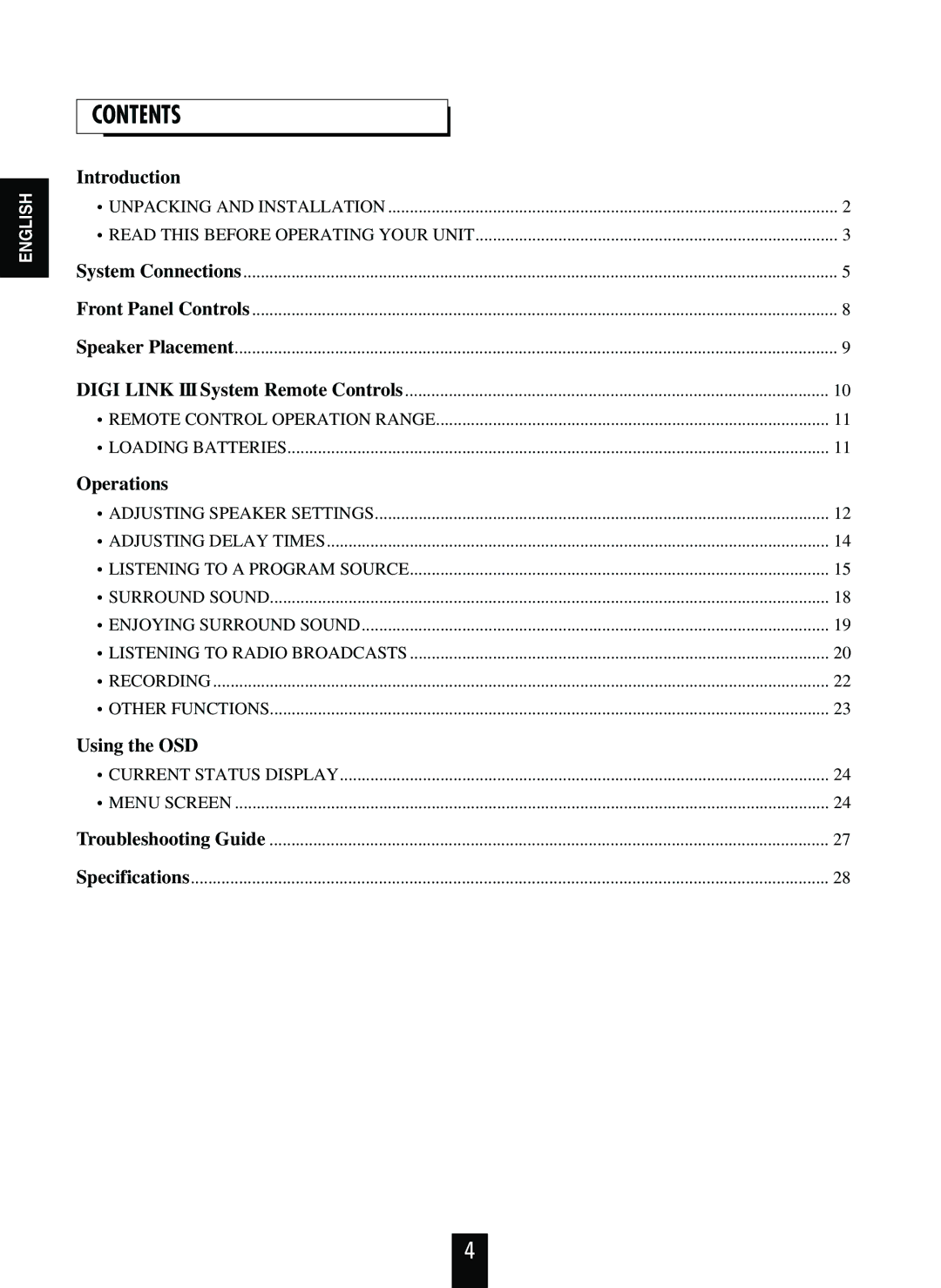 Sherwood RVD-9090R operating instructions Using the OSD 