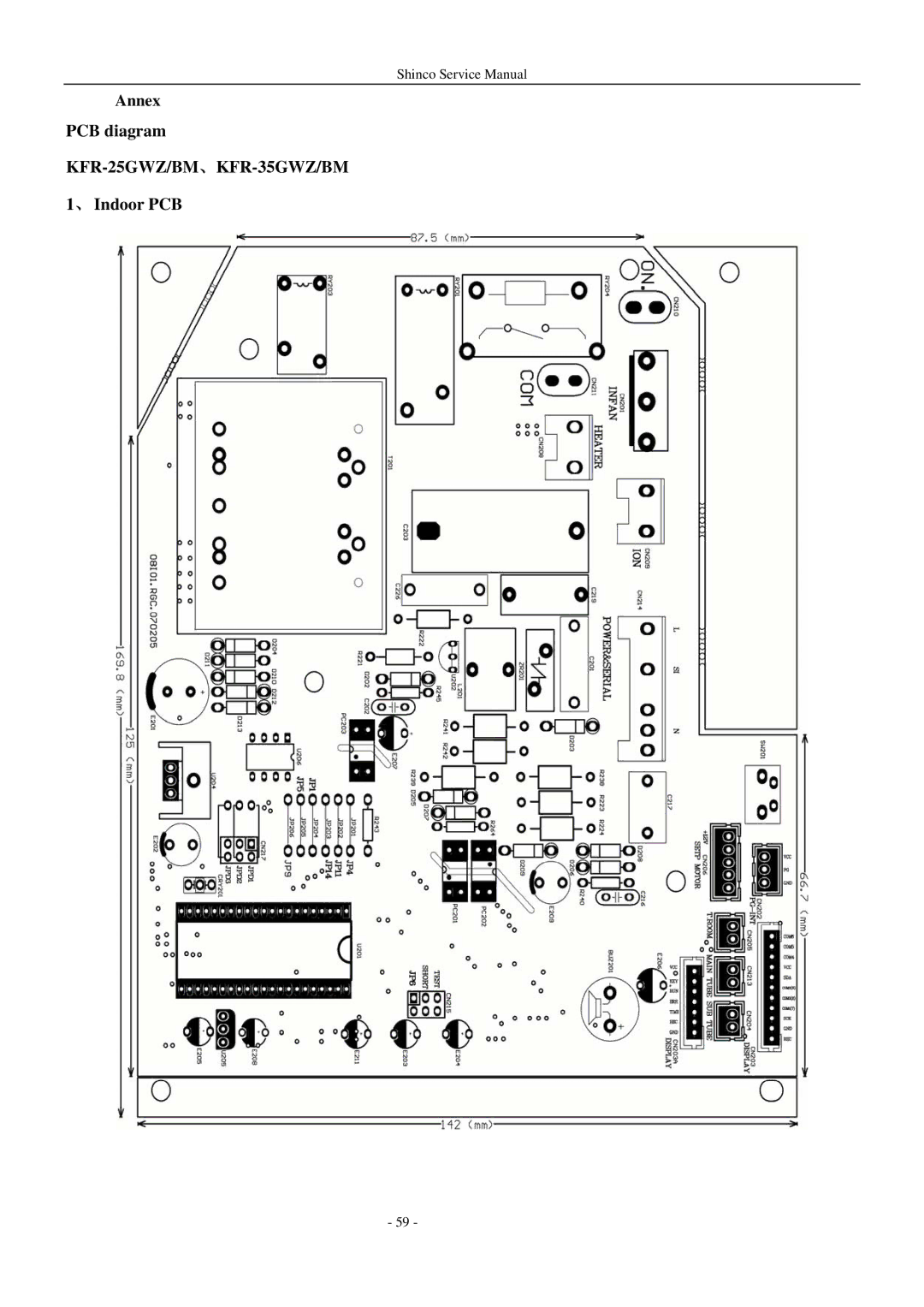 Shinco KFR-25GWZ BM service manual KFR-25GWZ/BM、KFR-35GWZ/BM 