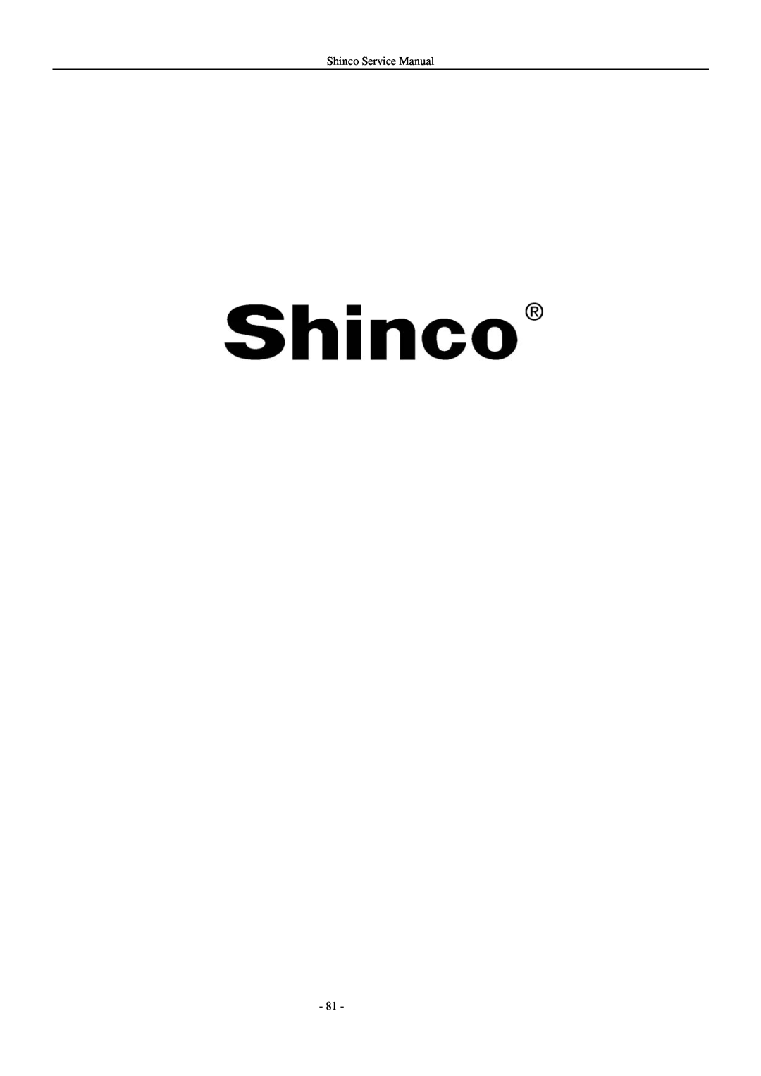 Shinco KFR-25GWZ BM service manual 