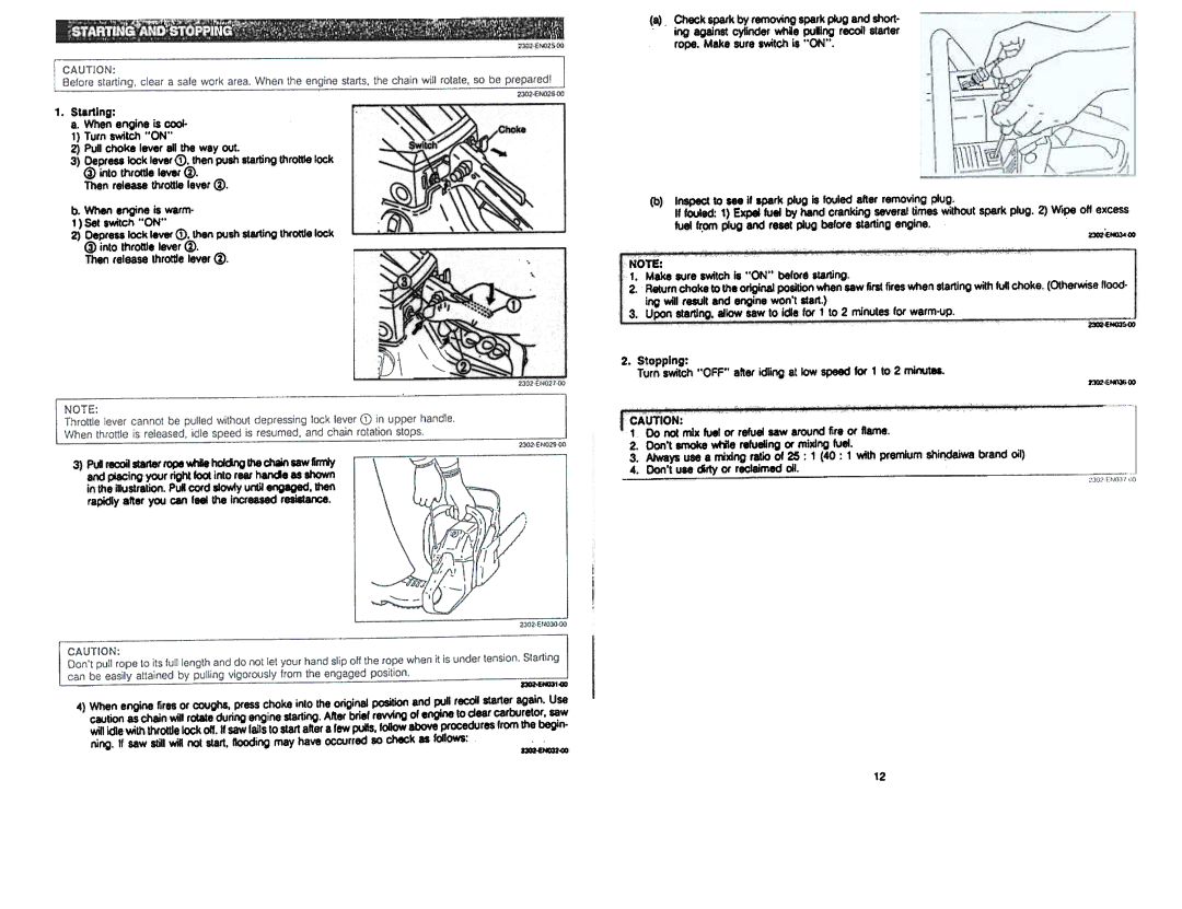 Shindaiwa 400 manual ~i ..~I~, 3i~, §Ii 