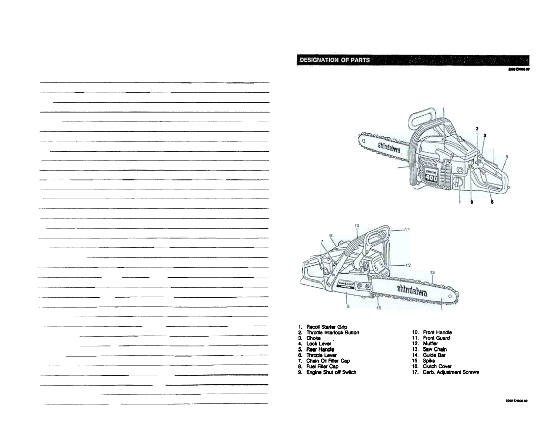 Shindaiwa 400 manual Ii .,t~IS~, ~j~~Vi..~ 