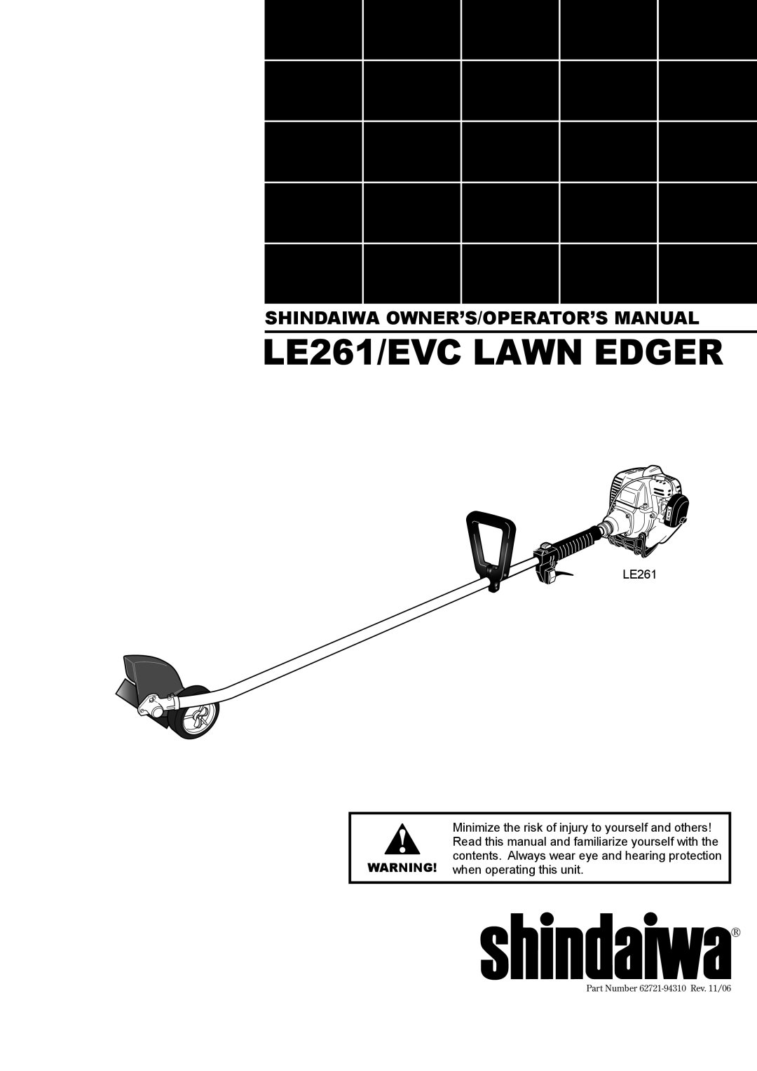 Shindaiwa manual LE261/EVC Lawn Edger 