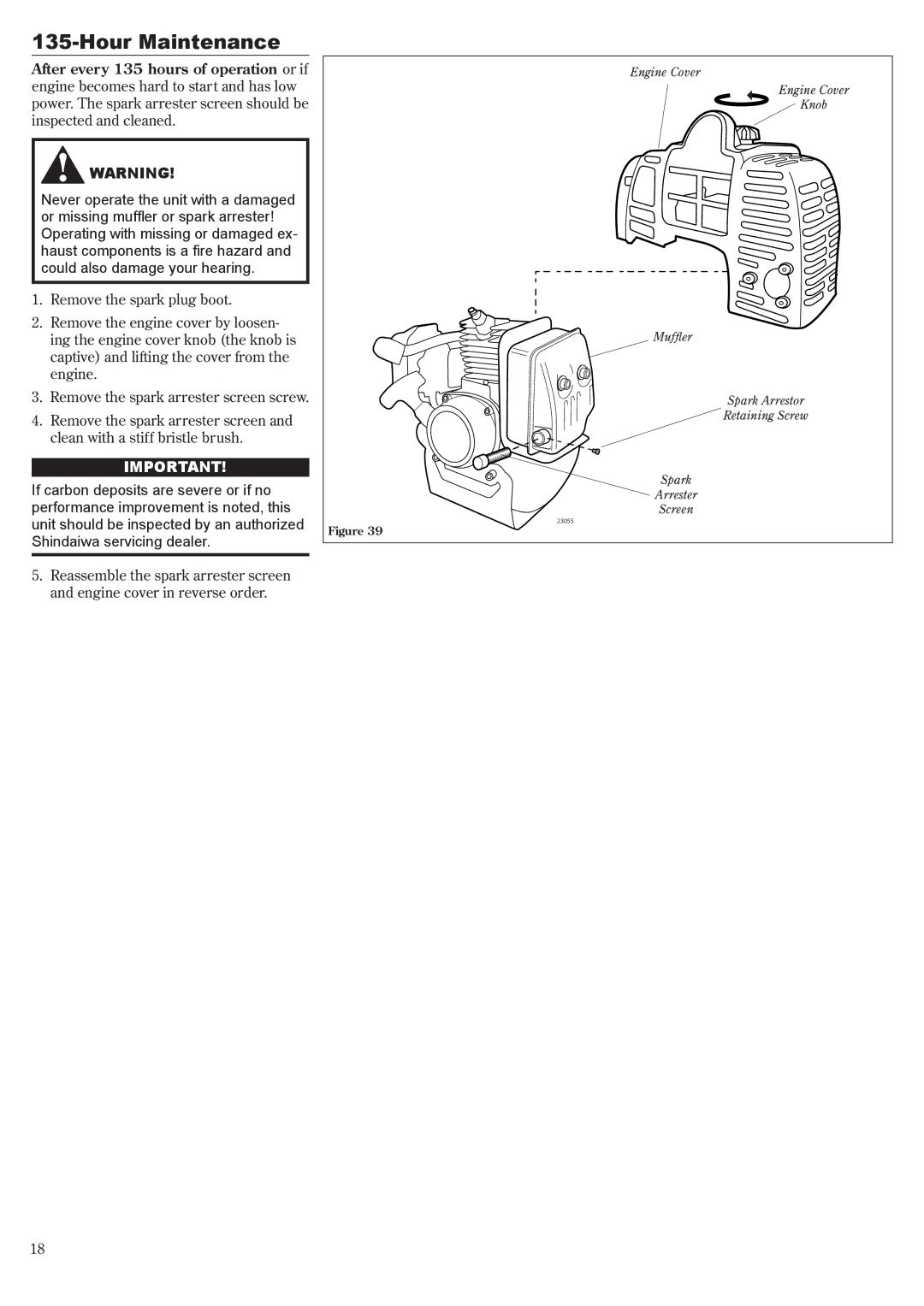 Shindaiwa T230 manual 23055 