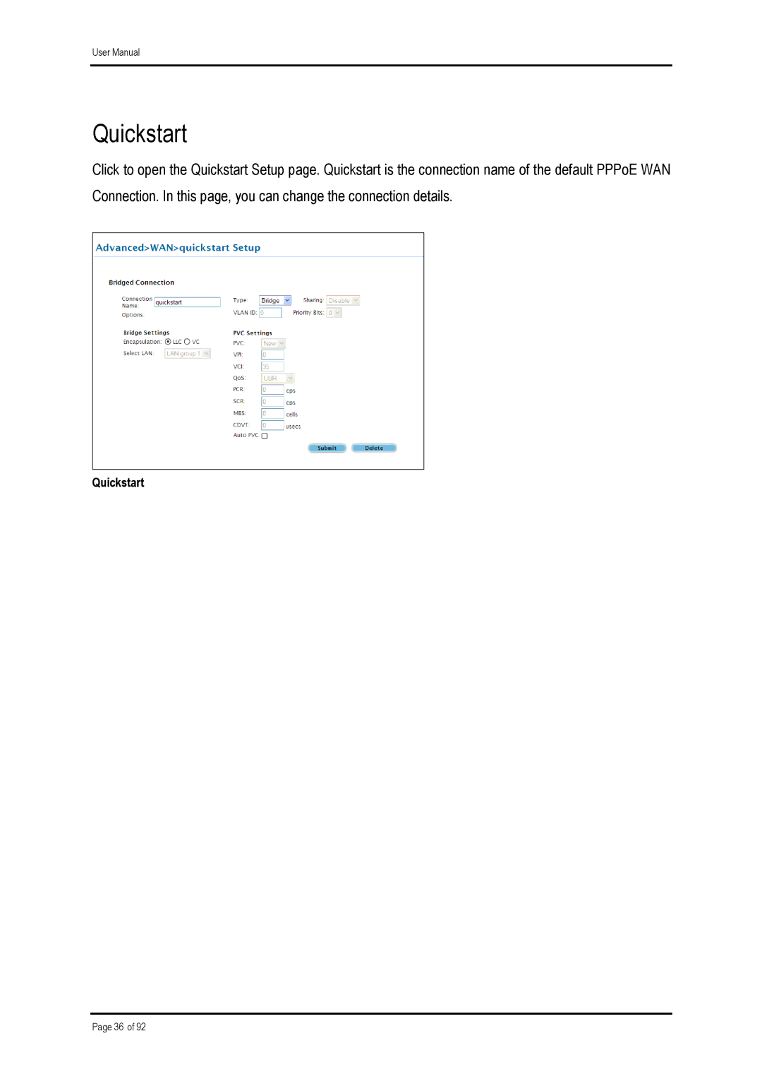 Shiro ADSL 2/2+ Ethernet Modem manual Quickstart 