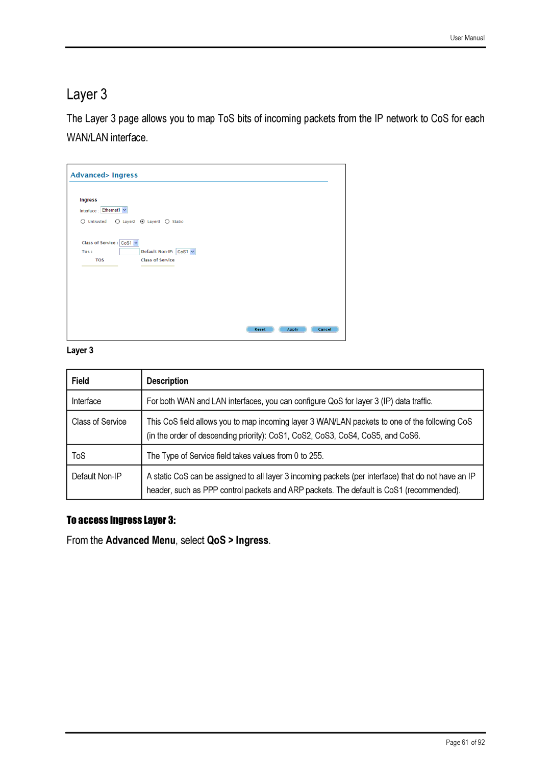 Shiro ADSL 2/2+ Ethernet Modem manual Layer 