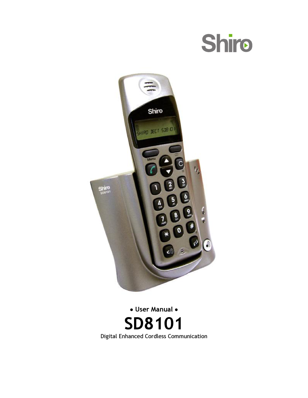 Shiro SD8101 user manual 