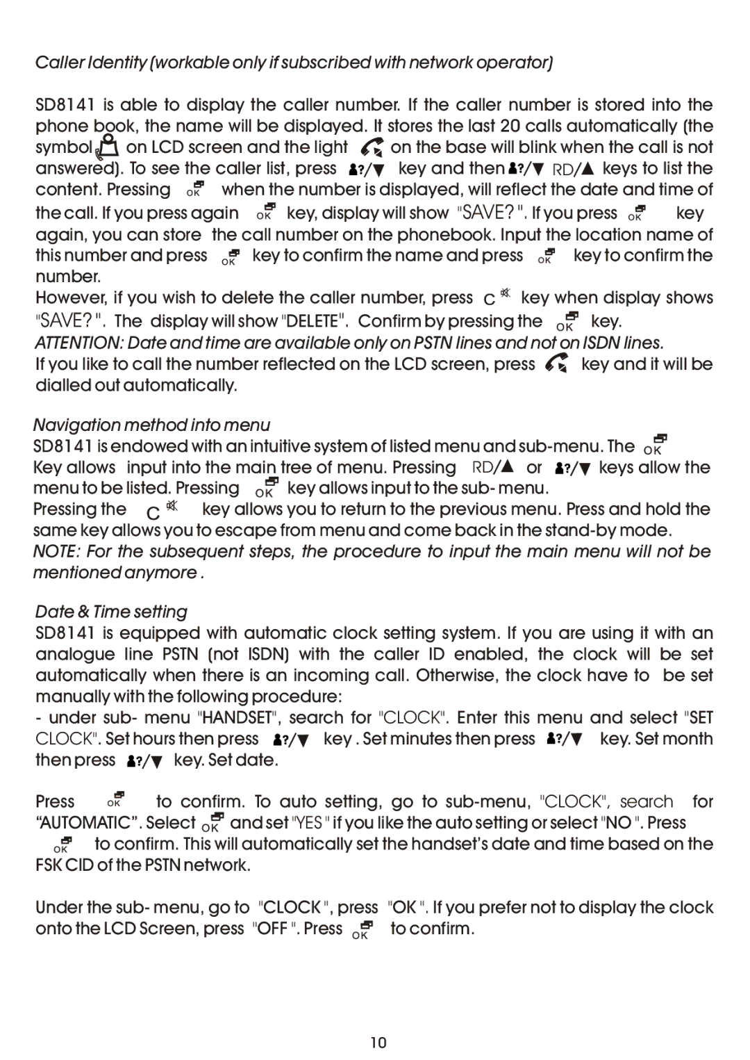 Shiro SD8141 manual Navigation method into menu, Date & Time setting 