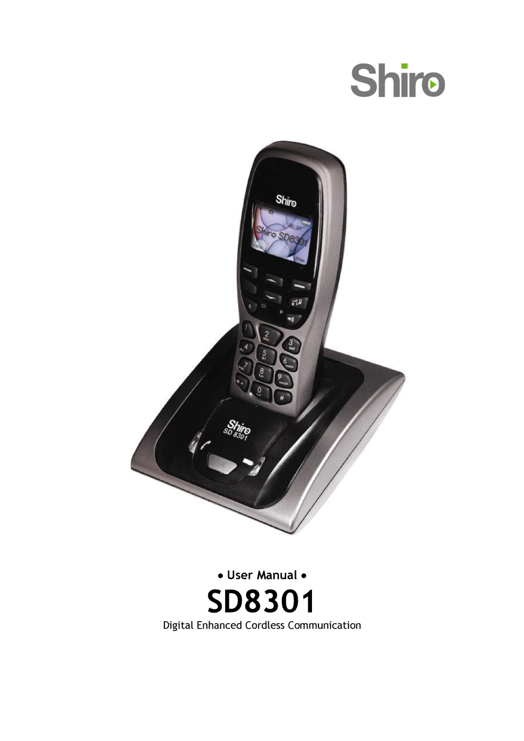 Shiro SD8301 user manual 