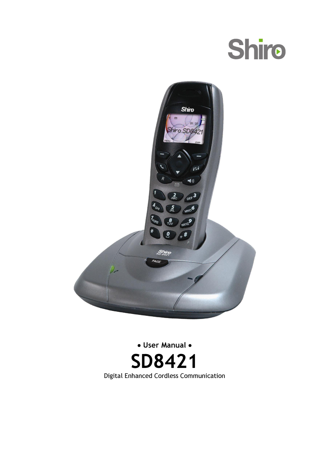 Shiro SD8421 user manual 