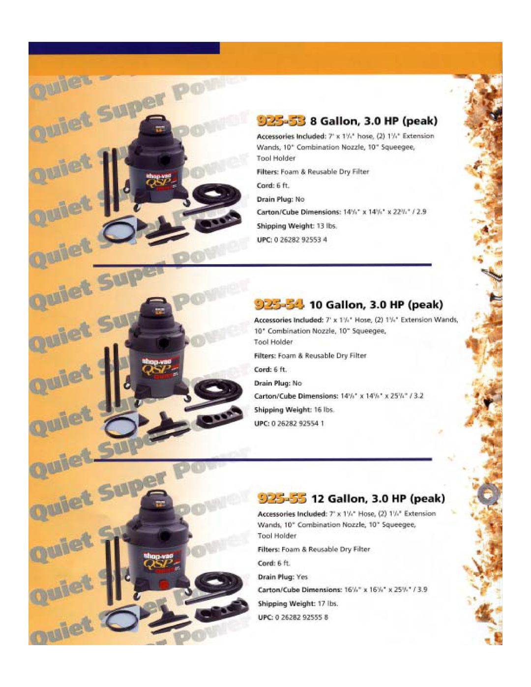 Shop-Vac QSP Series manual 