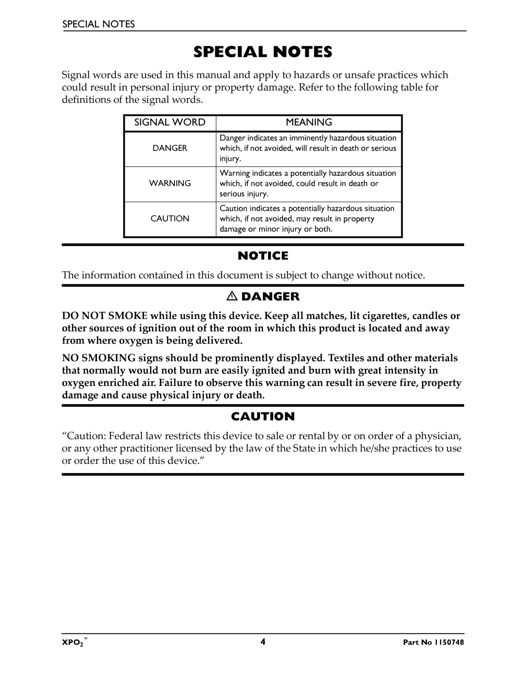 Shop-Vac XPO100B service manual Special Notes 