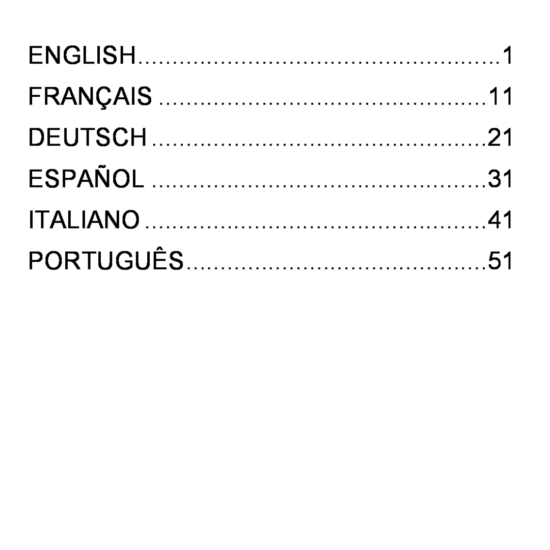 Shure E5C manual English, Français, Deutsch, Español, Italiano, Português 