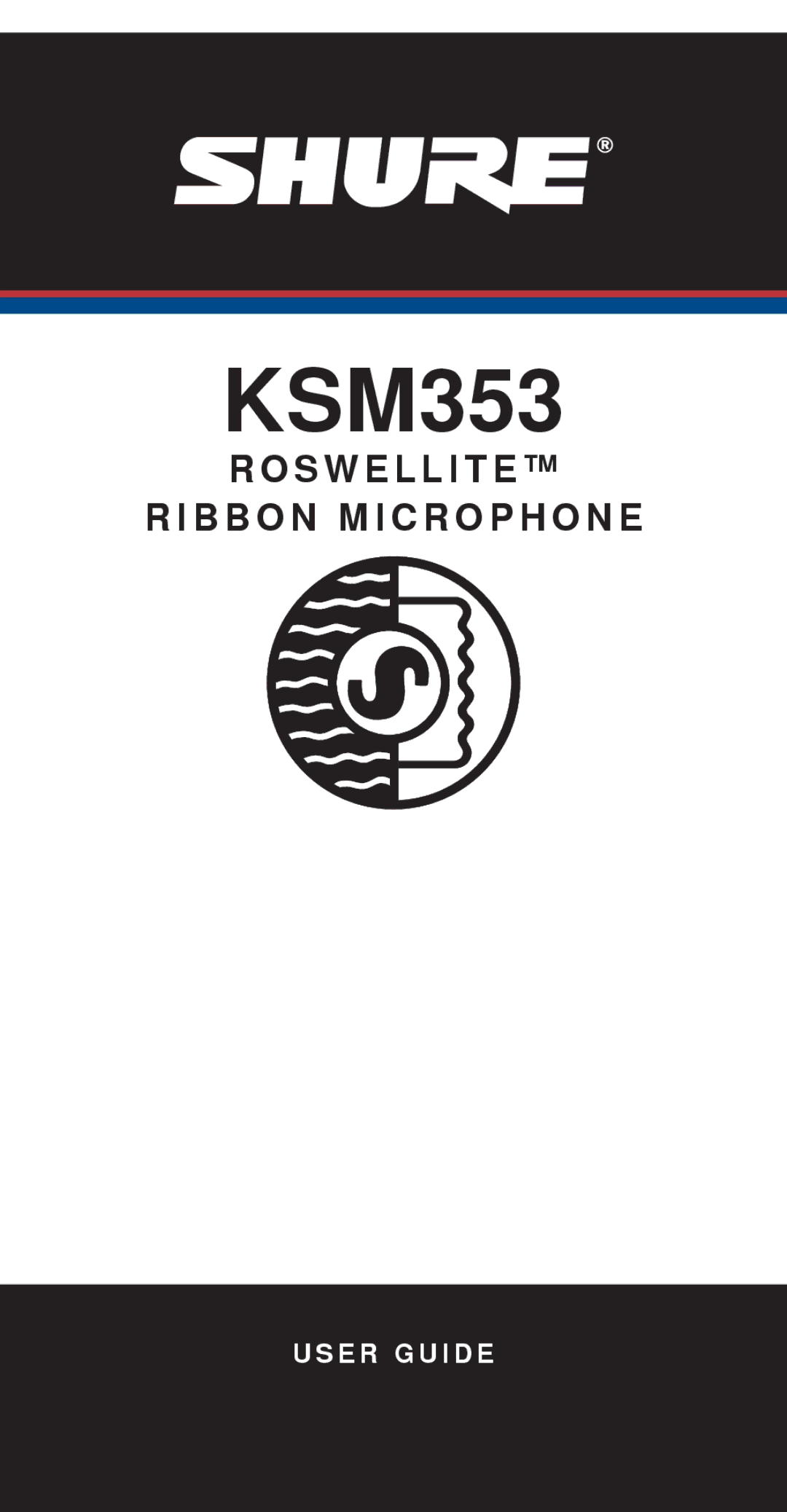 Shure KSM353 manual 